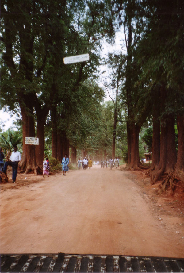 The main street Tshakhuma village	